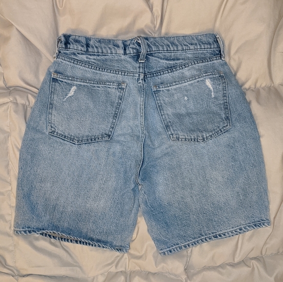 High Waisted 100% Cotton Jean Short - Picture 5 of 12